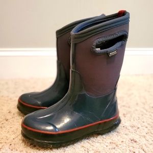 Bogs Kids Rain & Snow Boots - Navy and Red